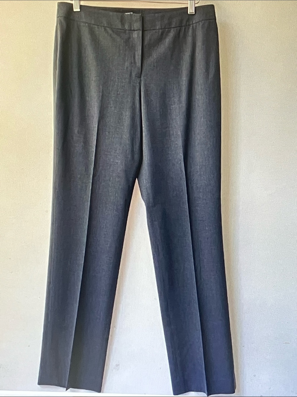Lafayette 148 New York Dark Gray Straight Leg Trousers